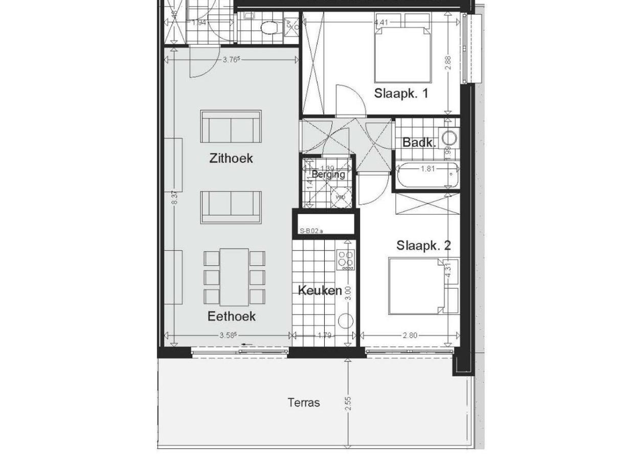 Shs Homes-Luxe Highrise, 2 Bedrooms, Kitchen, Free Parking, Stunning View, Large Tarrasse, Workspace ฮัสเซลต์ ภายนอก รูปภาพ